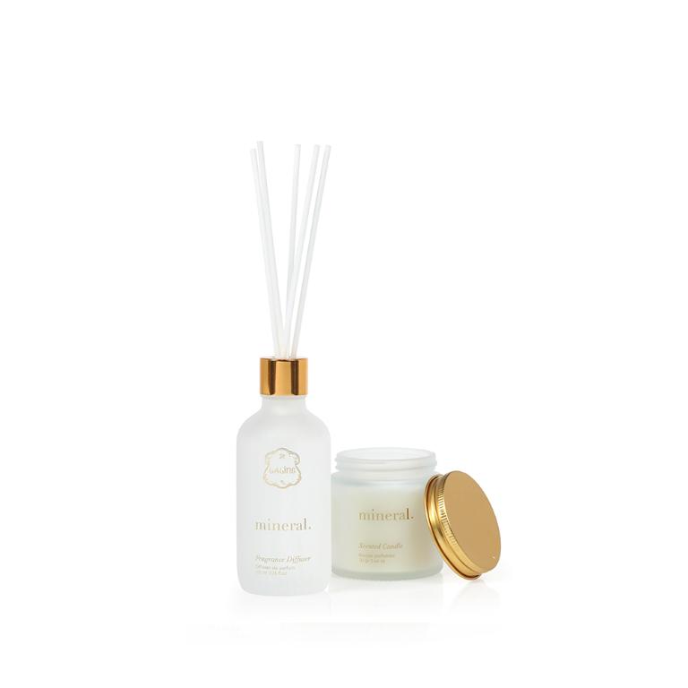 Laline 礦物之鑰香氛蠟燭擴香組 110ml/70g