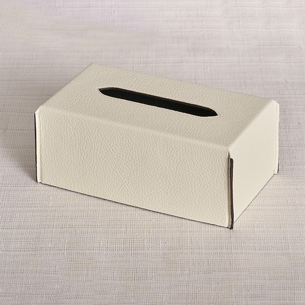 卡斯格CASSIGOLI  | 荔枝紋皮革面紙盒  | 全皮革