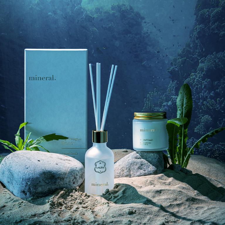 Laline 礦物之鑰香氛蠟燭擴香組 110ml/70g