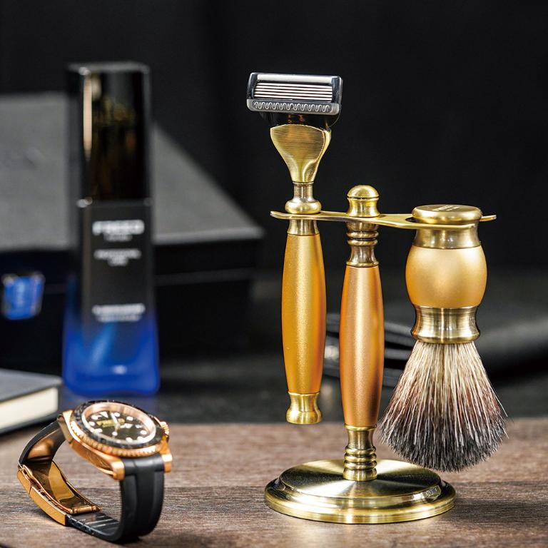 FREED 古銅系列豪華四件組五刀式刮鬍刀禮盒-阿波羅