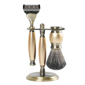 FREED 古銅系列豪華四件組五刀式刮鬍刀禮盒-阿波羅