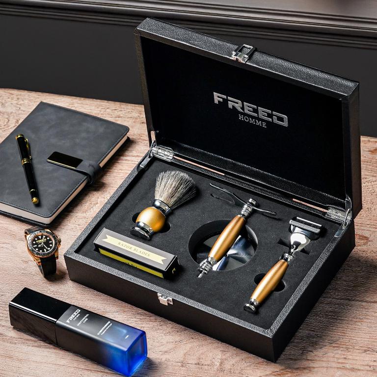 FREED【一周年紀念款】五刀式刮鬍刀豪華禮盒四件組 - 阿波羅