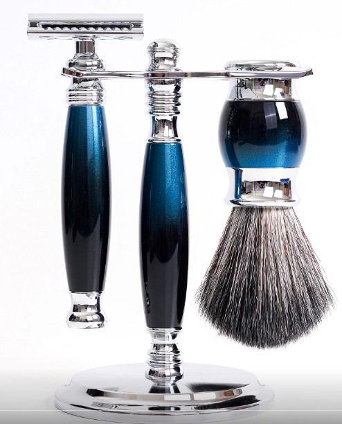 FREED 【一周年紀念款】豪華四件雙刃刮鬍刀禮盒- 銀河藍 