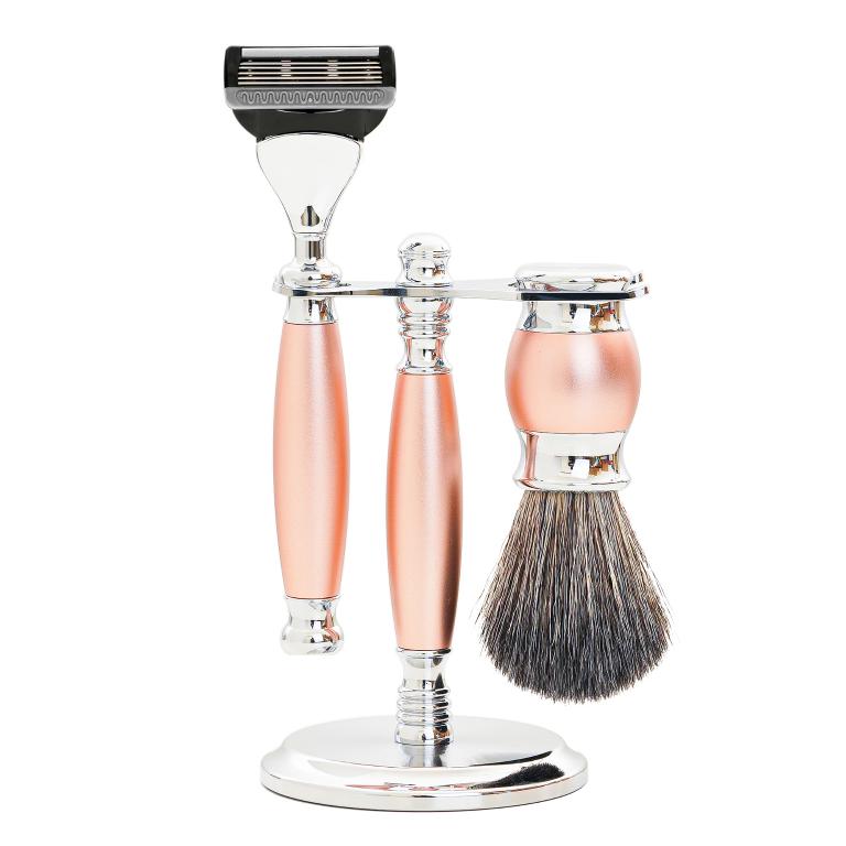 FREED【兩週年特仕款】五刀式刮鬍刀豪華禮盒四件組 - 玫瑰金