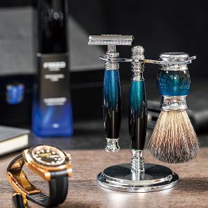 FREED 【一周年紀念款】豪華四件雙刃刮鬍刀禮盒- 銀河藍 