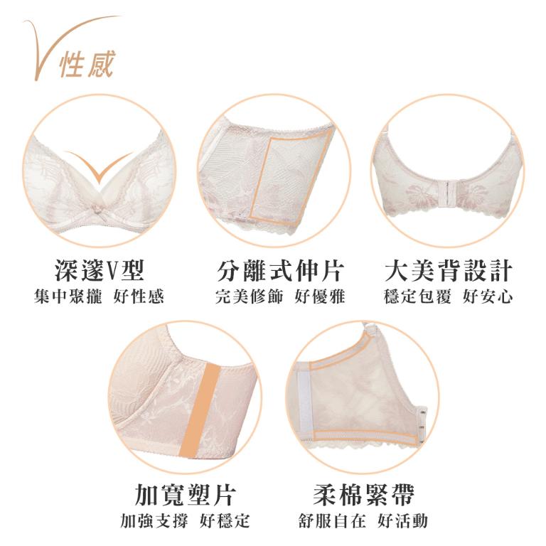 【思薇爾】撩波生命之花系列B-E罩蕾絲集中包覆女內衣(幽靜膚)