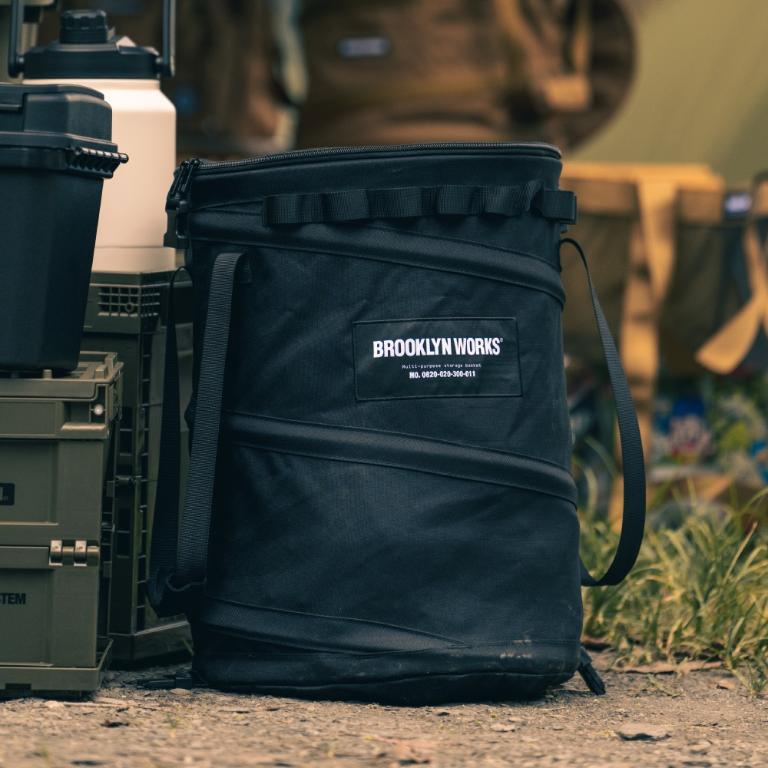 BROOKLYNWORKS｜多用途彈簧收納桶-黑色