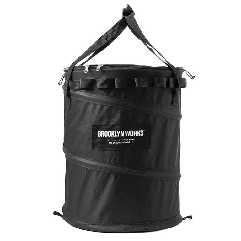 BROOKLYNWORKS｜多用途彈簧收納桶-黑色