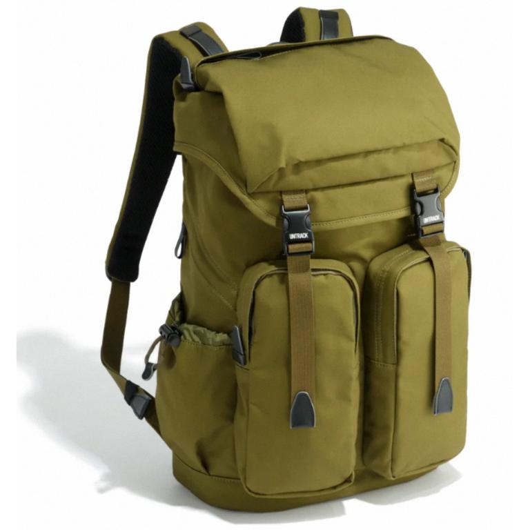 UNTRACK工裝風大口袋後背包(綠)