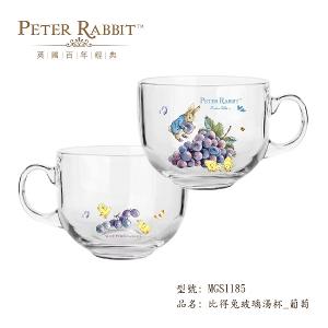 PETER RABBIT 比得兔玻璃湯杯 2入組