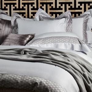 【寬庭】義大利GIZA埃及長纖棉 簡約寢飾四件式 | 小步舞曲 淡灰紫