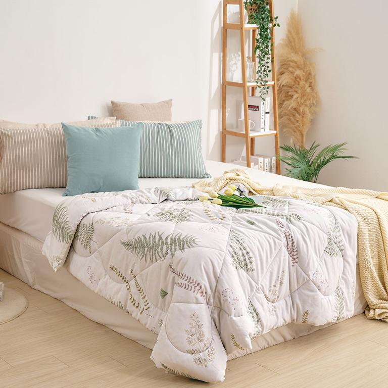 【DUYAN 竹漾】雙溫感 石墨烯天絲四季被 / 清夏綠影 台灣製