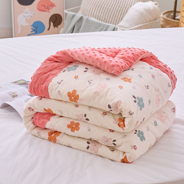 【DUYAN 竹漾】棉被 / Heat Fi / 純棉豆豆絨大豆抗菌被 / 蓓蕾少女