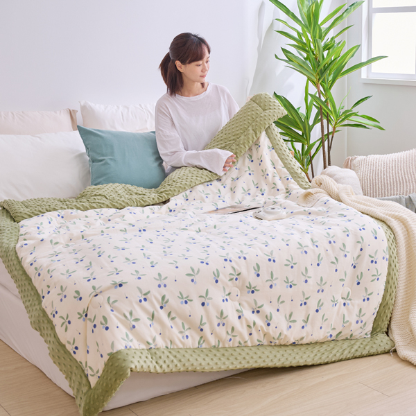 【DUYAN 竹漾】棉被 / Heat Fi / 純棉豆豆絨大豆抗菌被 / 納美草原