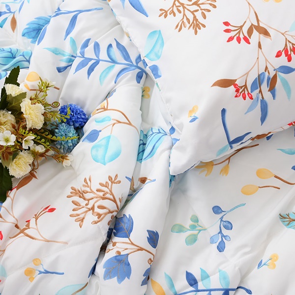 【DUYAN 竹漾】舒柔棉四季被 / 藍凝冰花