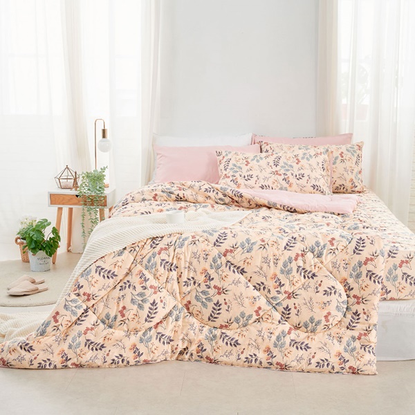 【DUYAN 竹漾】Heat/Fi 可水洗羽絲絨被 / 秘葉花季 台灣製