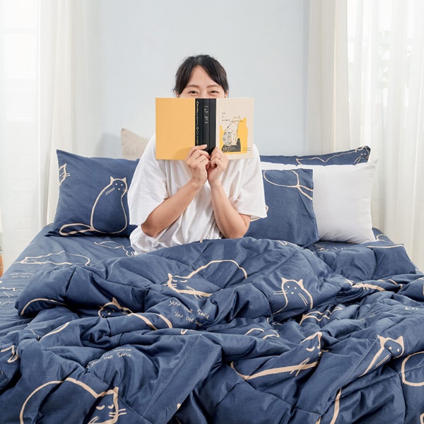 【DUYAN 竹漾】石墨烯抗菌四季被 / 萌喵夢遊 台灣製