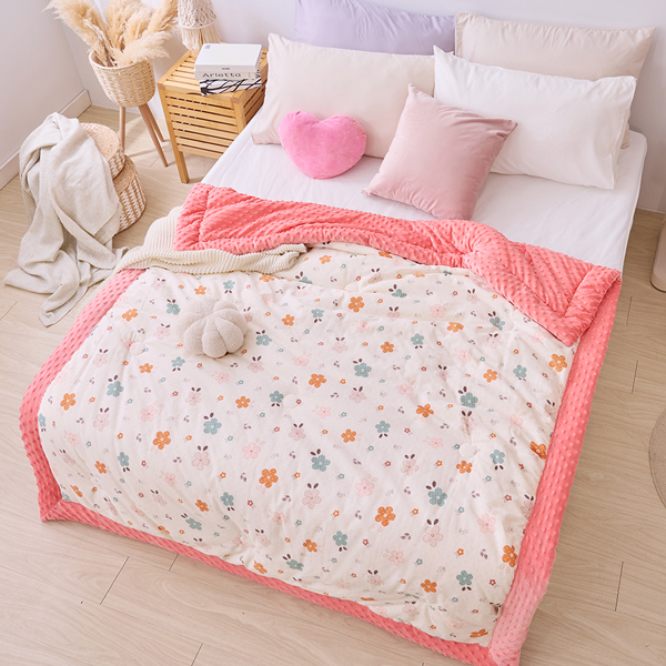 【DUYAN 竹漾】棉被 / Heat Fi / 純棉豆豆絨大豆抗菌被 / 蓓蕾少女