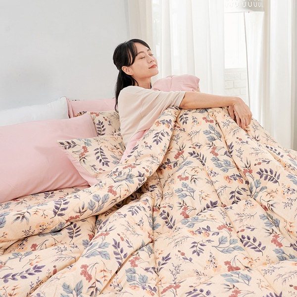 【DUYAN 竹漾】Heat/Fi 可水洗羽絲絨被 / 秘葉花季 台灣製