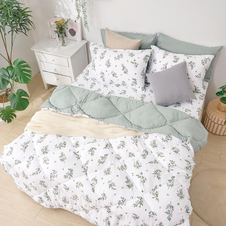 【DUYAN 竹漾】Heat/Fi 可水洗羽絲絨被 / 抹綠之森 台灣製