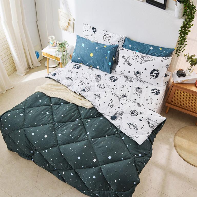 【DUYAN 竹漾】Heat/Fi 可水洗羽絲絨被 / 星旅太空 台灣製