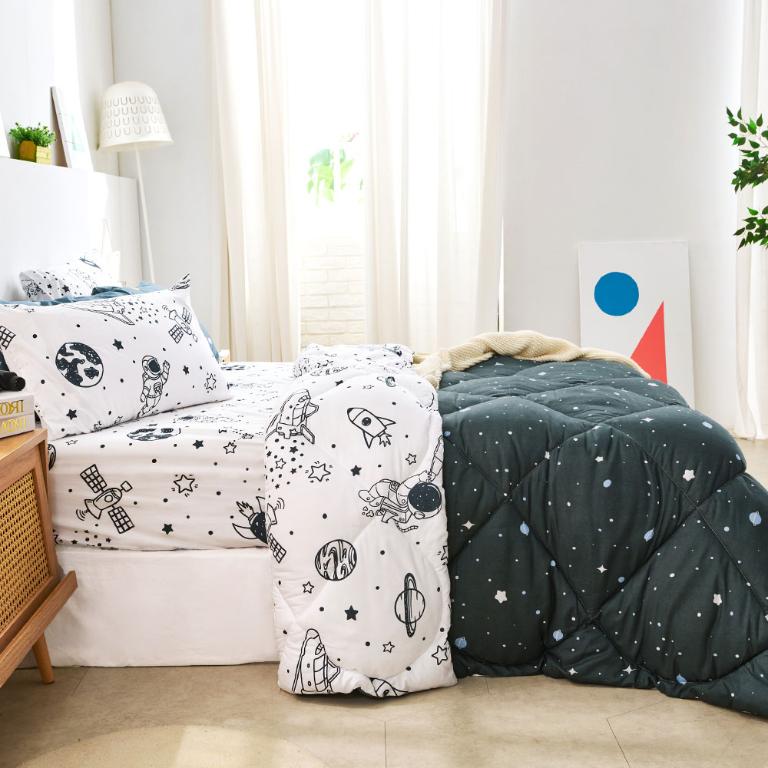 【DUYAN 竹漾】Heat/Fi 可水洗羽絲絨被 / 星旅太空 台灣製