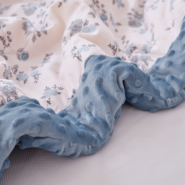 【DUYAN 竹漾】棉被 / Heat Fi / 純棉豆豆絨大豆抗菌被 / 馥郁藍朵