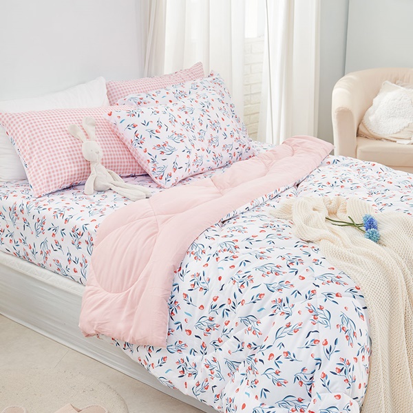 【DUYAN 竹漾】Heat/Fi 可水洗羽絲絨被 / 沁心花漾 台灣製