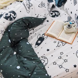 【DUYAN 竹漾】Heat/Fi 可水洗羽絲絨被 / 星旅太空 台灣製