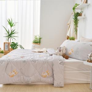 【DUYAN 竹漾】雙溫感 石墨烯天絲四季被 / 跑跑柯基 台灣製