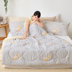 【DUYAN 竹漾】雙溫感 石墨烯天絲四季被 / 跑跑柯基 台灣製