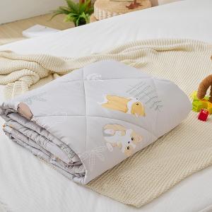 【DUYAN 竹漾】雙溫感 石墨烯天絲四季被 / 跑跑柯基 台灣製