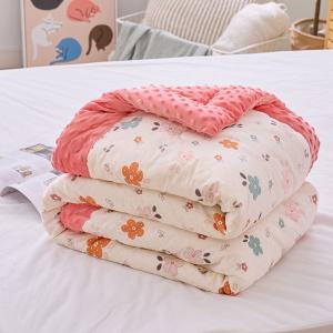 【DUYAN 竹漾】棉被 / Heat Fi / 純棉豆豆絨大豆抗菌被 / 蓓蕾少女