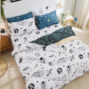 【DUYAN 竹漾】Heat/Fi 可水洗羽絲絨被 / 星旅太空 台灣製