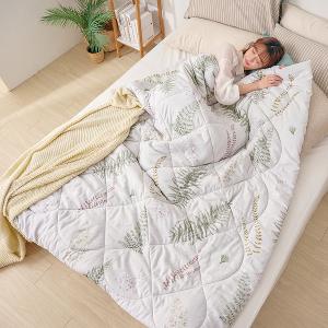 【DUYAN 竹漾】雙溫感 石墨烯天絲四季被 / 清夏綠影 台灣製