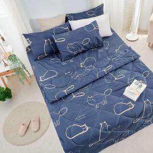 【DUYAN 竹漾】石墨烯抗菌四季被 / 萌喵夢遊 台灣製