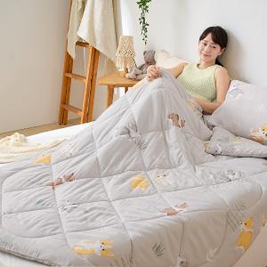【DUYAN 竹漾】雙溫感 石墨烯天絲四季被 / 跑跑柯基 台灣製