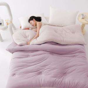 【DUYAN 竹漾】棉被 / Heat Fi / 超柔針織抗菌雲朵被 / 淺櫻霧紫
