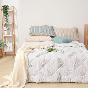 【DUYAN 竹漾】雙溫感 石墨烯天絲四季被 / 清夏綠影 台灣製