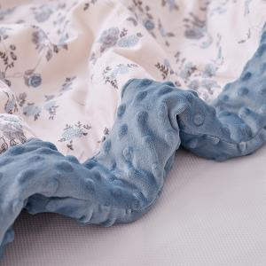 【DUYAN 竹漾】棉被 / Heat Fi / 純棉豆豆絨大豆抗菌被 / 馥郁藍朵