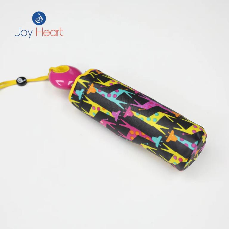 Joy Heart｜五折超輕收快乾晴雨傘-長頸鹿(黑)