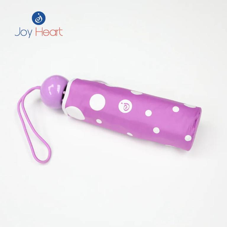 Joy Heart｜五折超輕收快乾晴雨傘-紫色點點
