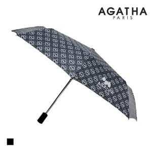 AGATHA｜法國高質感時尚單品-三折自動晴雨傘（經典黑）