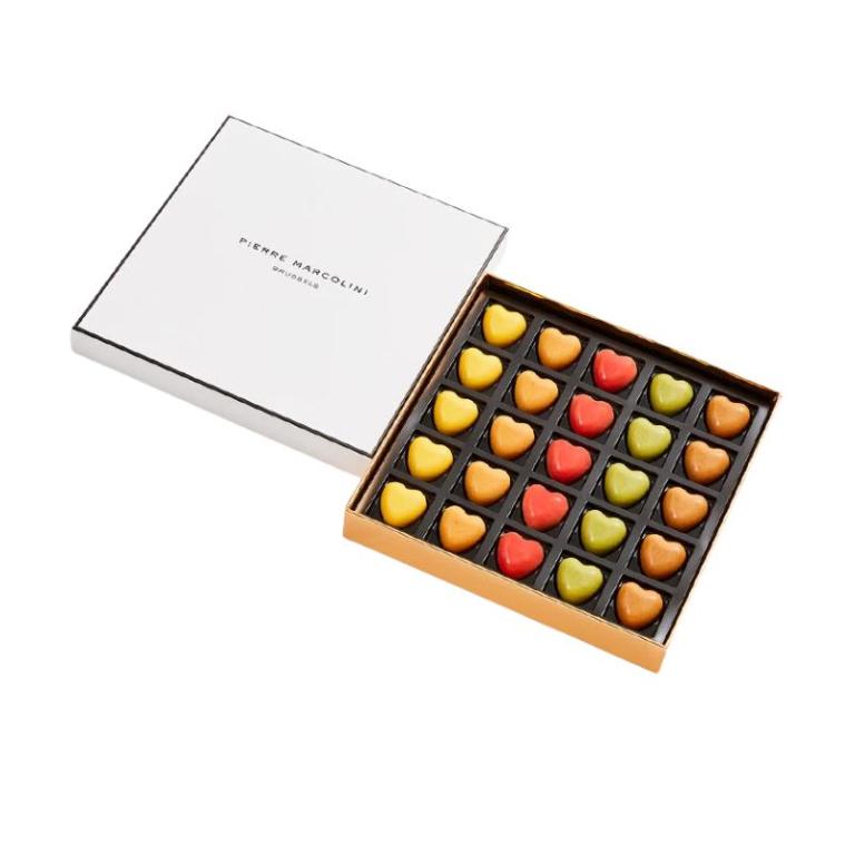 比利時PIERRE MARCOLINI 心型可可禮盒 25入