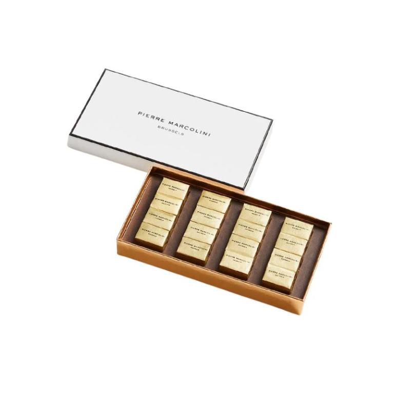 比利時PIERRE MARCOLINI 小確幸榛果可可立方禮盒 16入