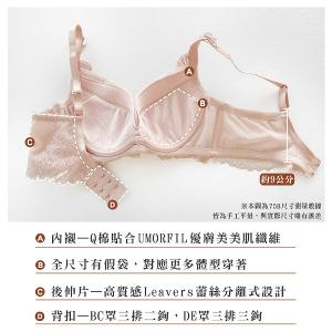 【思薇爾】琉光星燦系列B-E罩軟鋼圈蕾絲刺繡集中包覆女內衣(霧荷粉)
