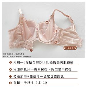 【思薇爾】琉光星燦系列C-F罩軟鋼圈背心型蕾絲刺繡集中包覆女內衣(星洋藍)