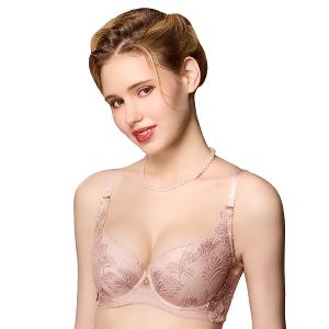 【思薇爾】琉光星燦系列C-F罩軟鋼圈背心型蕾絲刺繡集中包覆女內衣(霧荷粉)