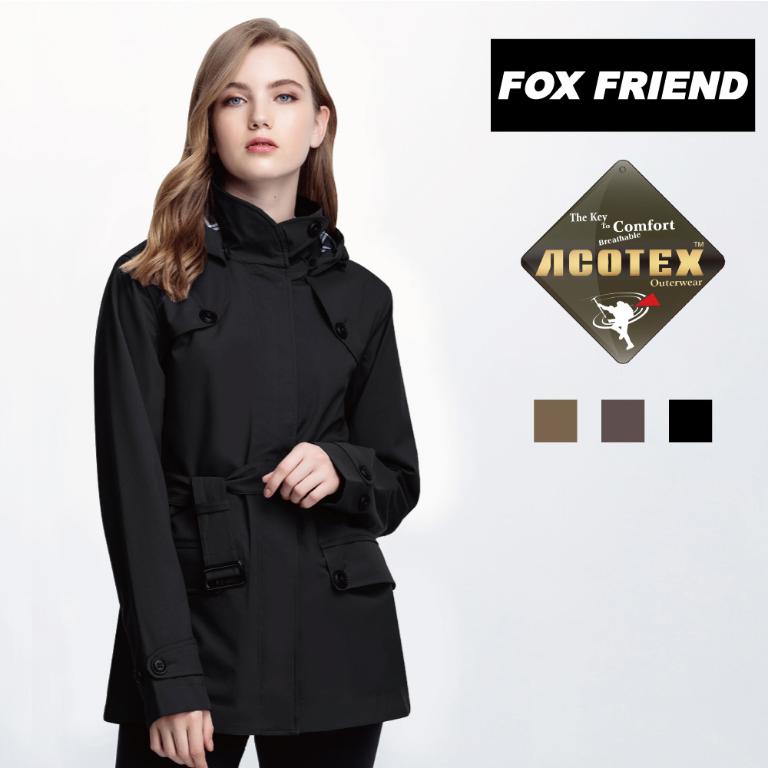 JORDON 都會風格 女款單件式防水鋪棉外套