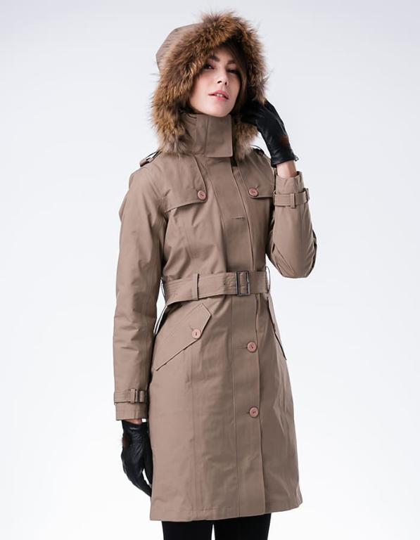 JORDON 豪華設計師款GORE-TEX 3L+撥水羽絨兩件式 加長版大衣/風衣